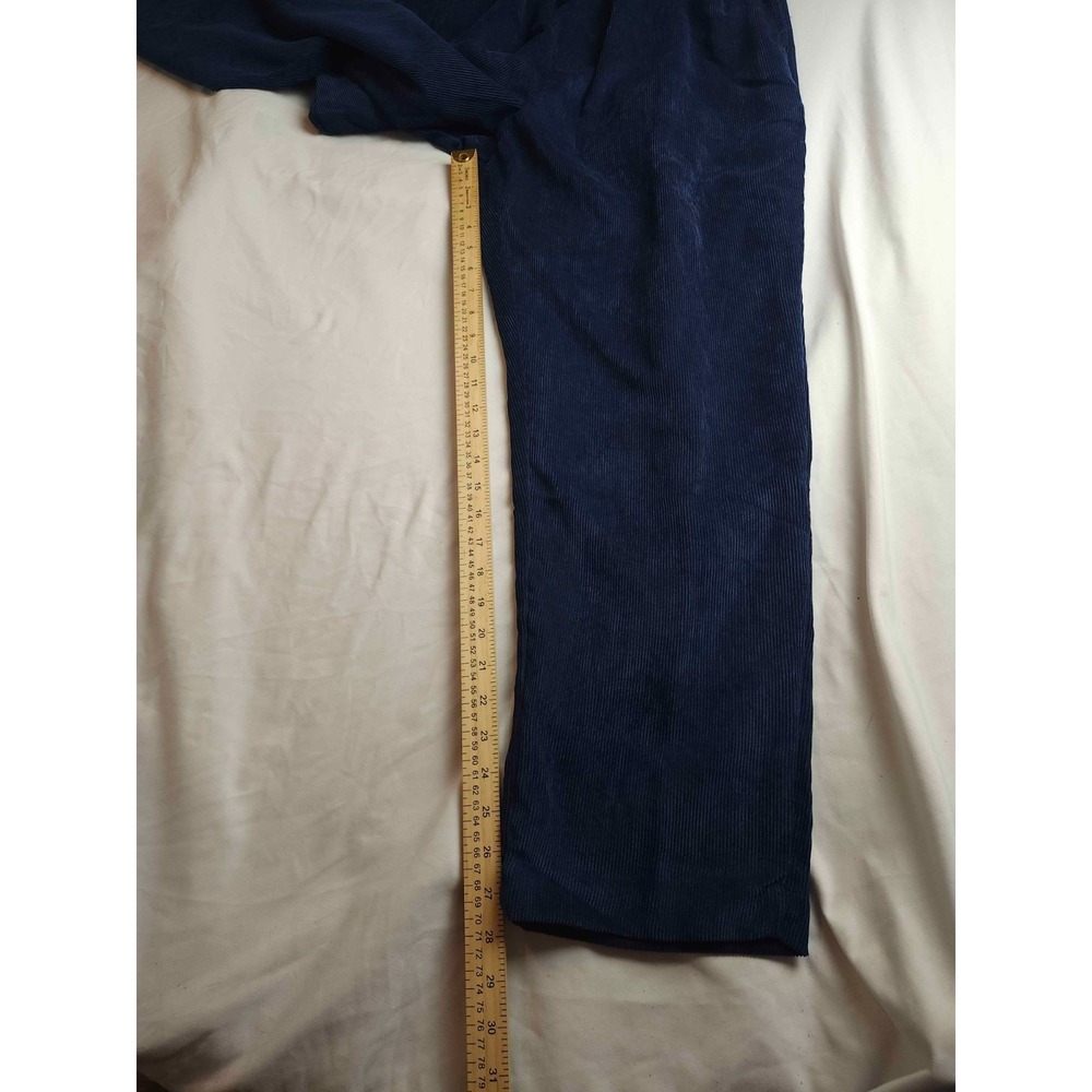 Woman Within Pants Womens Size 18W Navy Blue Corduroy Straight Ankle Casual - Picture 3 of 6
